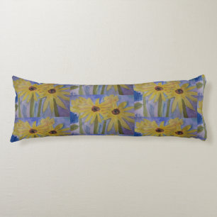 Summer Yellow Sunflowers Body Pillow