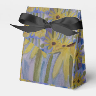 Summer Yellow Sunflowers Favor Box