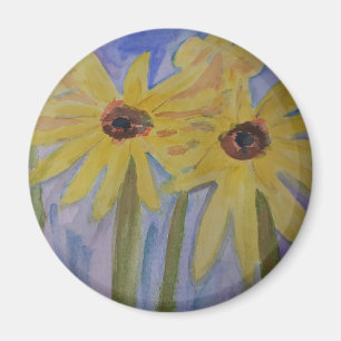 Summer Yellow Sunflowers Magnet
