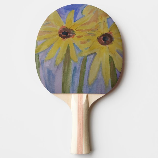 Summer Yellow Sunflowers Ping Pong Paddle (Front)