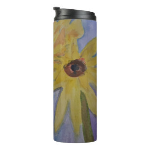 Summer Yellow Sunflowers Thermal Tumbler
