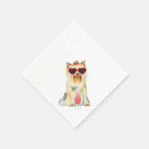Summer Yorkie Napkin