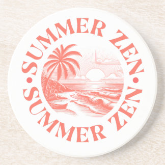 Summer Zen: Sun & Serenity Coaster
