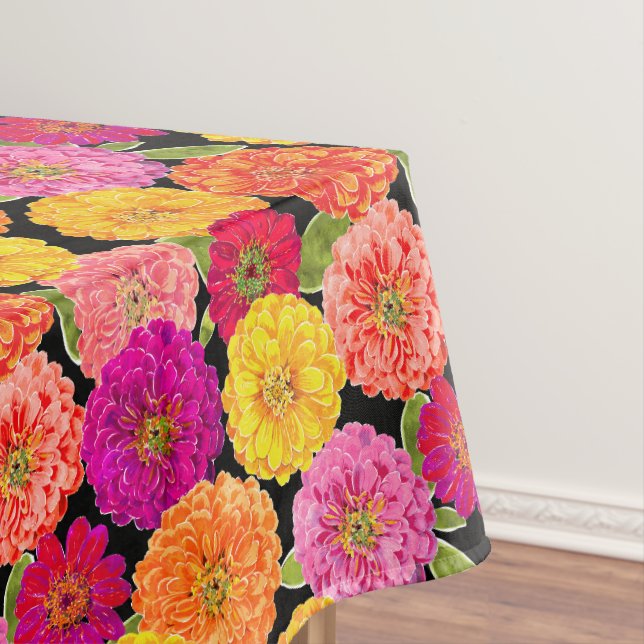 Summer Zinnias Tablecloth (In Situ)