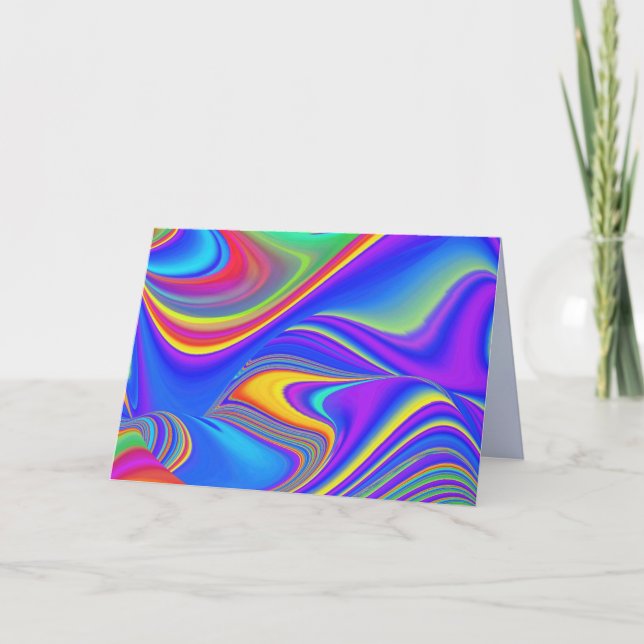 Summerfeeling , Abstract 3D Rainbowart Announcement (Front)