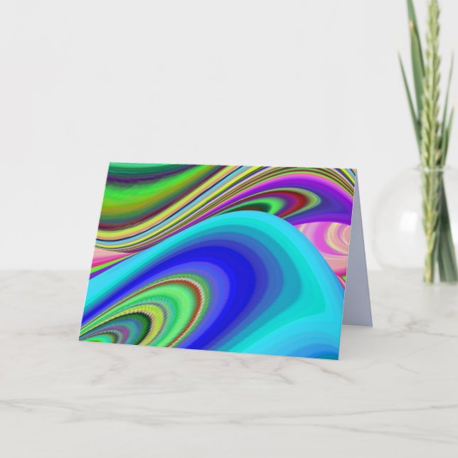 Summerfeeling , Abstract 3D Rainbowart Announcement (Front)