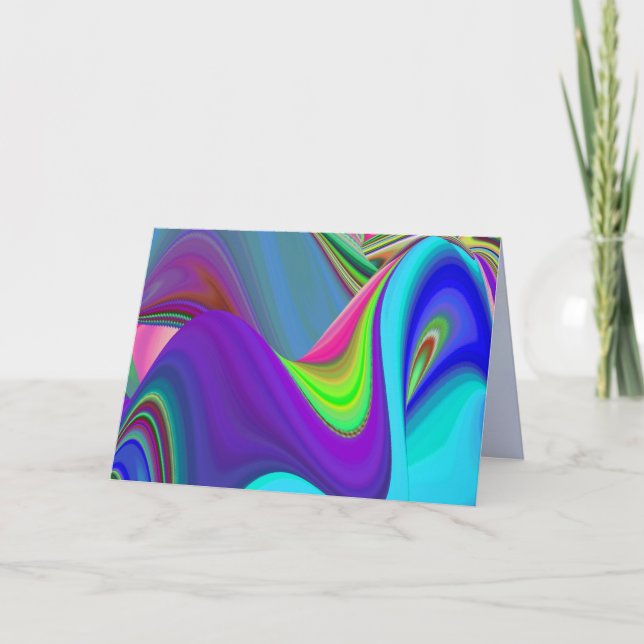 Summerfeeling , Abstract 3D Rainbowart Announcement (Front)