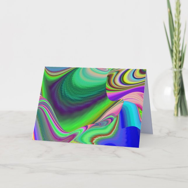 Summerfeeling , Abstract 3D Rainbowart Announcement (Front)