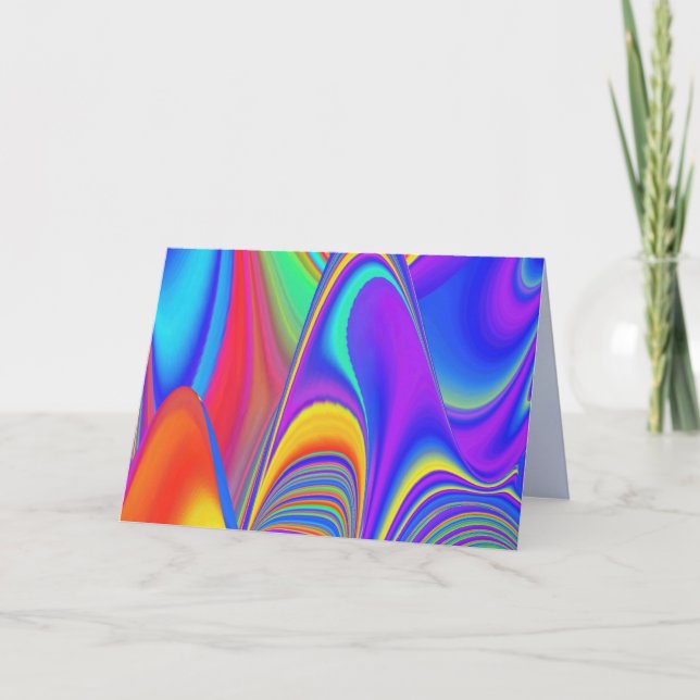 Summerfeeling , Abstract 3D Rainbowart Announcement (Front)