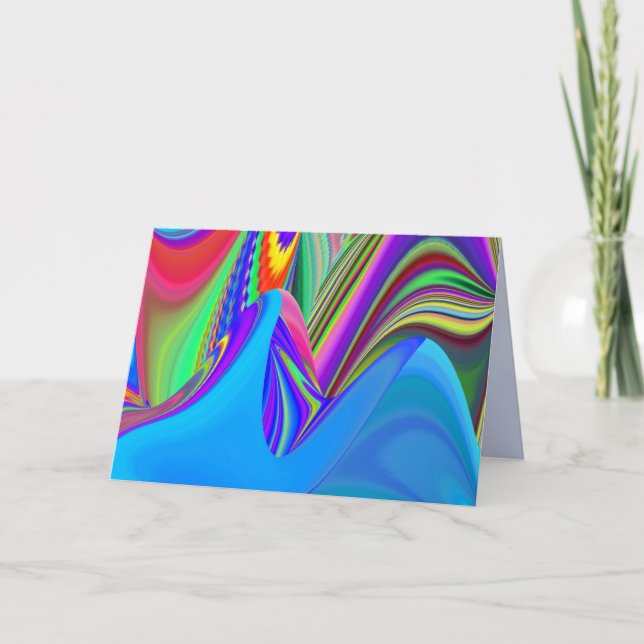 Summerfeeling , Abstract 3D Rainbowart Announcement (Front)