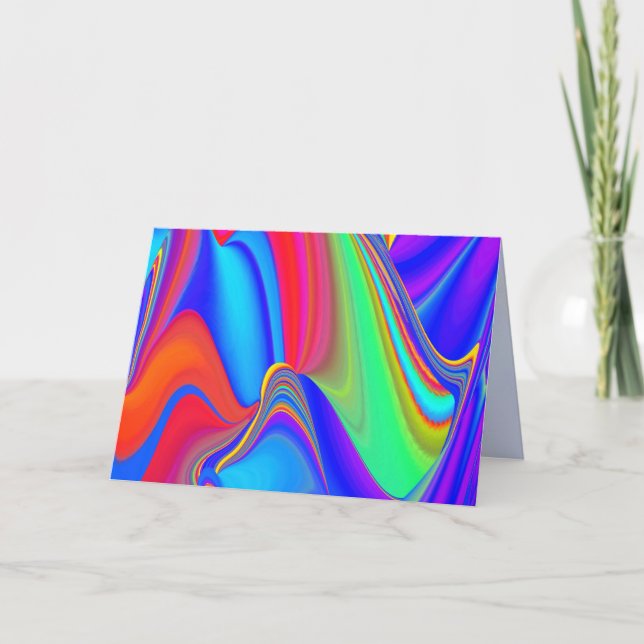 Summerfeeling , Abstract 3D Rainbowart Announcement (Front)