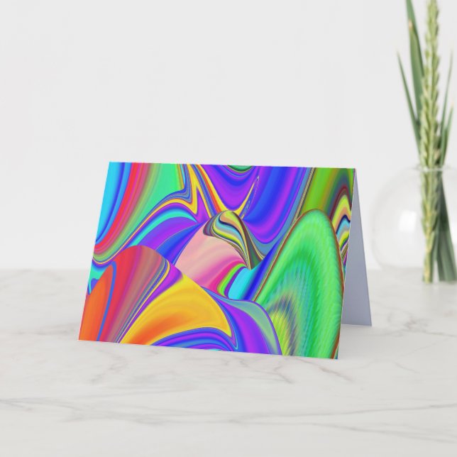 Summerfeeling , Abstract 3D Rainbowart Announcement (Front)
