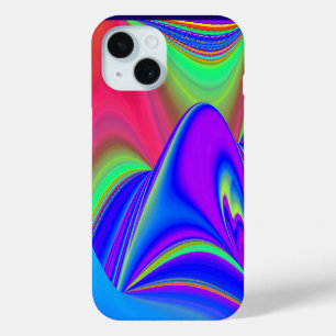 Summerfeeling , Abstract 3D Rainbowart iPhone 15 Case