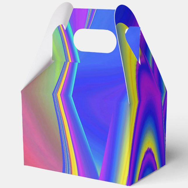 Summerfeeling , Abstract 3D Rainbowart Favor Box (Front)