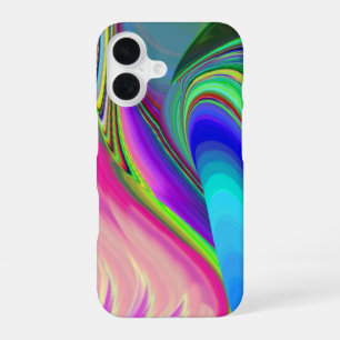 Summerfeeling , Abstract 3D Rainbowart iPhone 16 Case