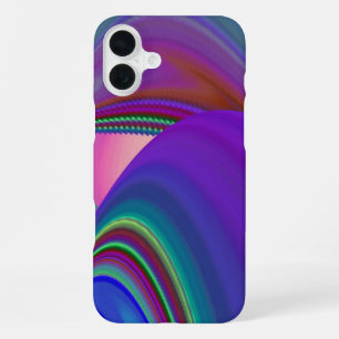Summerfeeling , Abstract 3D Rainbowart iPhone 16 Plus Case