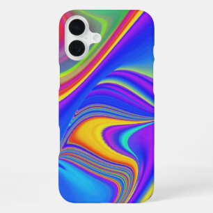 Summerfeeling , Abstract 3D Rainbowart iPhone 16 Plus Case