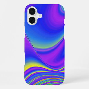 Summerfeeling , Abstract 3D Rainbowart iPhone 16 Plus Case