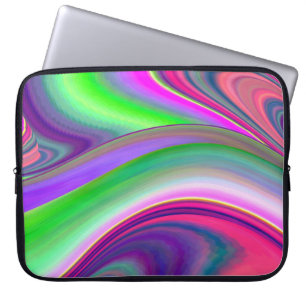 Summerfeeling , Abstract 3D Rainbowart Laptop Sleeve