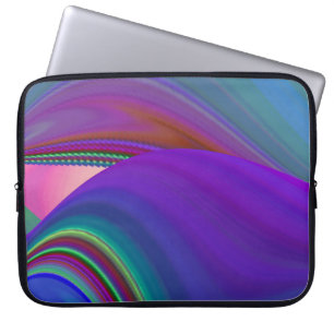 Summerfeeling , Abstract 3D Rainbowart Laptop Sleeve