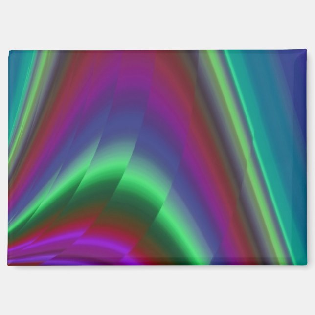 Summerfeeling , Abstract 3D Rainbowart Magnet (Front)