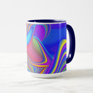Summerfeeling , Abstract 3D Rainbowart Mug