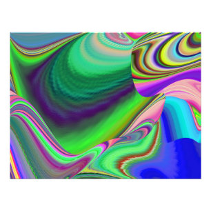 Summerfeeling , Abstract 3D Rainbowart Photo Print