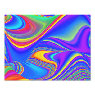 Summerfeeling , Abstract 3D Rainbowart Photo Print