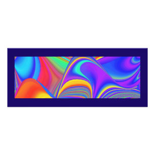 Summerfeeling , Abstract 3D Rainbowart Photo Print