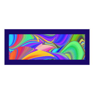 Summerfeeling , Abstract 3D Rainbowart Photo Print