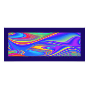 Summerfeeling , Abstract 3D Rainbowart Photo Print