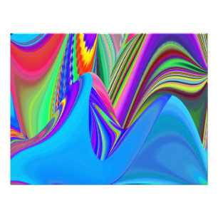 Summerfeeling , Abstract 3D Rainbowart Photo Print
