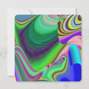 Summerfeeling , Abstract 3D Rainbowart Save The Date