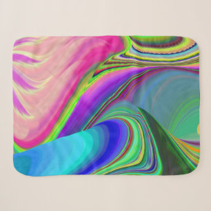 Summerfeeling , Abstract 3D Rainbowart Sherpa Blanket