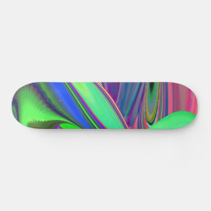 Summerfeeling , Abstract 3D Rainbowart Skateboard
