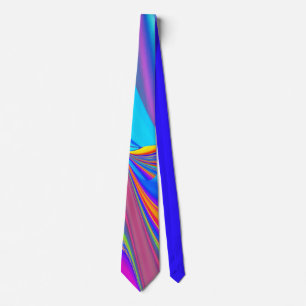 Summerfeeling , Abstract 3D Rainbowart Tie
