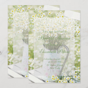 Summerfield Daisies Camomile Flower Bridal Shower Invitation
