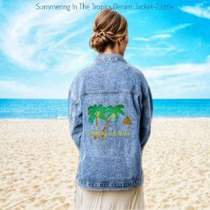 Summering In The Tropics Denim Jacket