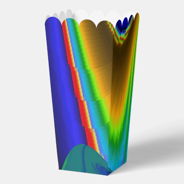Summerrainbow , Abstract 3D Rainbowart Favor Box (Front)