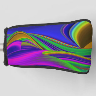 Summerrainbow , Abstract 3D Rainbowart Golf Head Cover