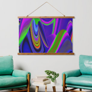 Summerrainbow , Abstract 3D Rainbowart Hanging Tapestry