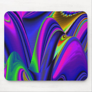 Summerrainbow , Abstract 3D Rainbowart Mouse Pad