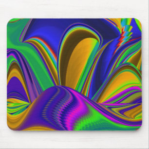 Summerrainbow , Abstract 3D Rainbowart Mouse Pad