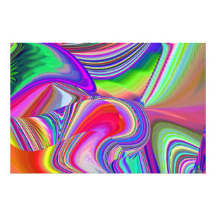 Summerrainbow , Abstract 3D Rainbowart Photo Print