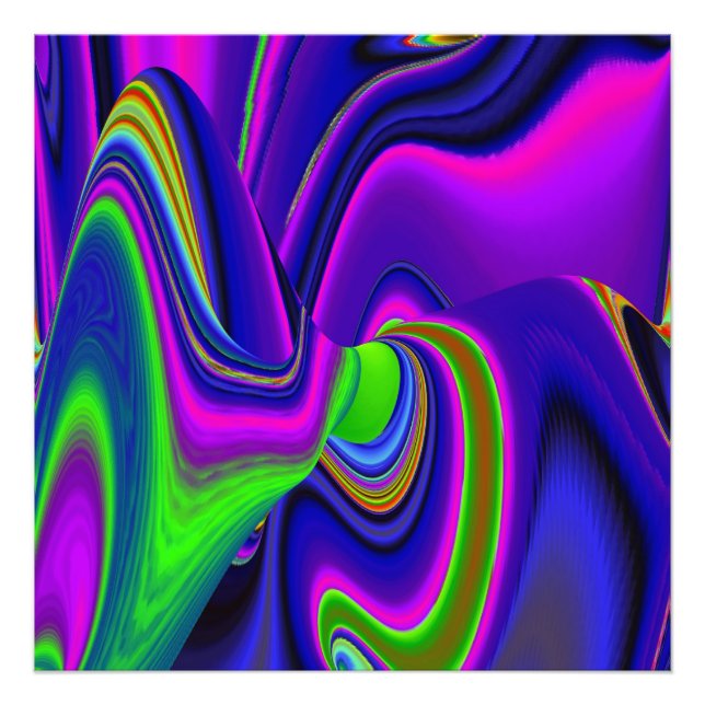 Summerrainbow , Abstract 3D Rainbowart Photo Print (Front)