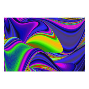 Summerrainbow , Abstract 3D Rainbowart Photo Print