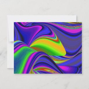 Summerrainbow , Abstract 3D Rainbowart Postcard