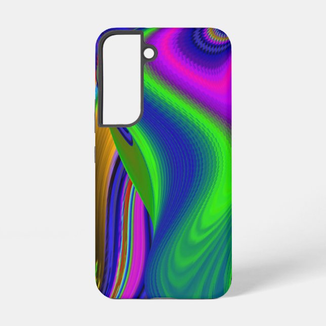 Summerrainbow , Abstract 3D Rainbowart Samsung Galaxy S22 Case (Back)