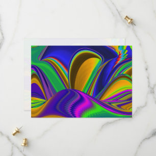 Summerrainbow , Abstract 3D Rainbowart Save The Date