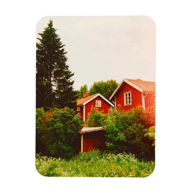 Summer's day in Dalarna Magnet (Vertical)